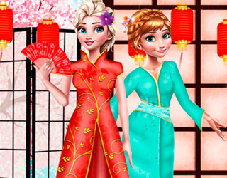 Game "Elsa And Anna Japan Fashion Experience"