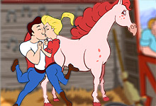 Game"Horse Stable Kissing"
