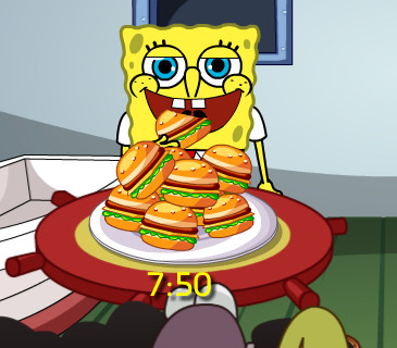  Game"Spongebob Love Hamburger"