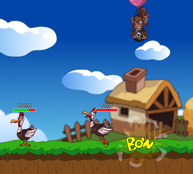 Game "Monkey Bomber"