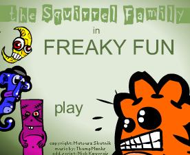  Game"The squirrel Family in Freaky Fun"