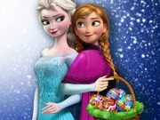  Game"Elsa and Anna Eggs Painting"