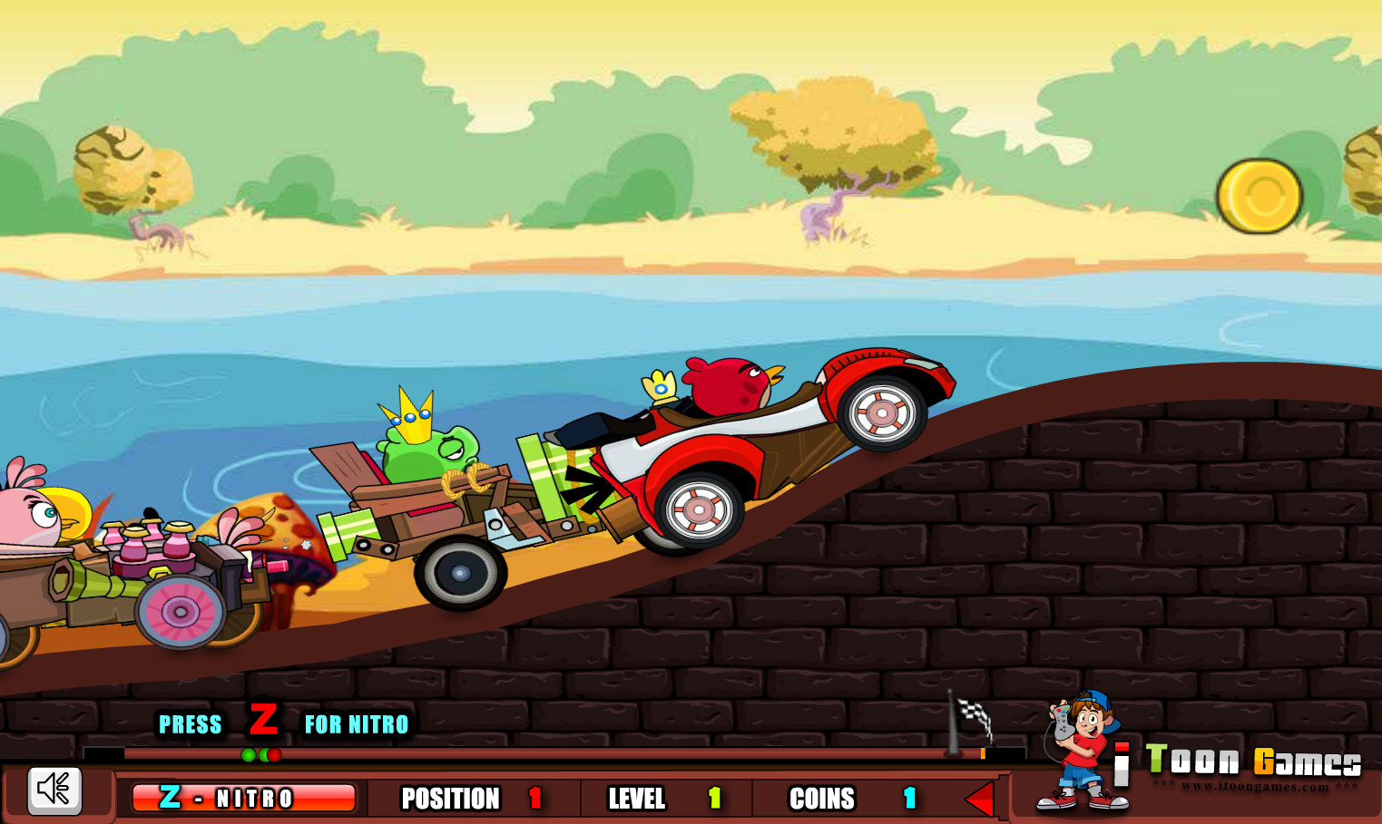 Game "Angry Birds Super Race"