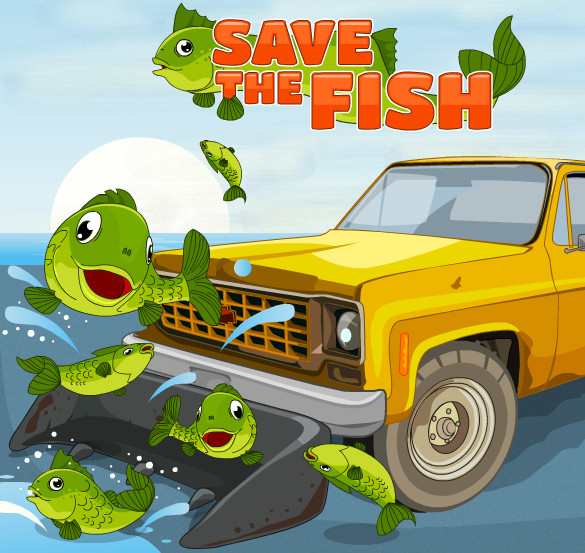Game "Save The Fish"