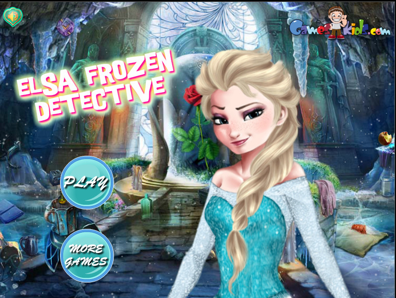  Game"Elsa Frozen Detective"